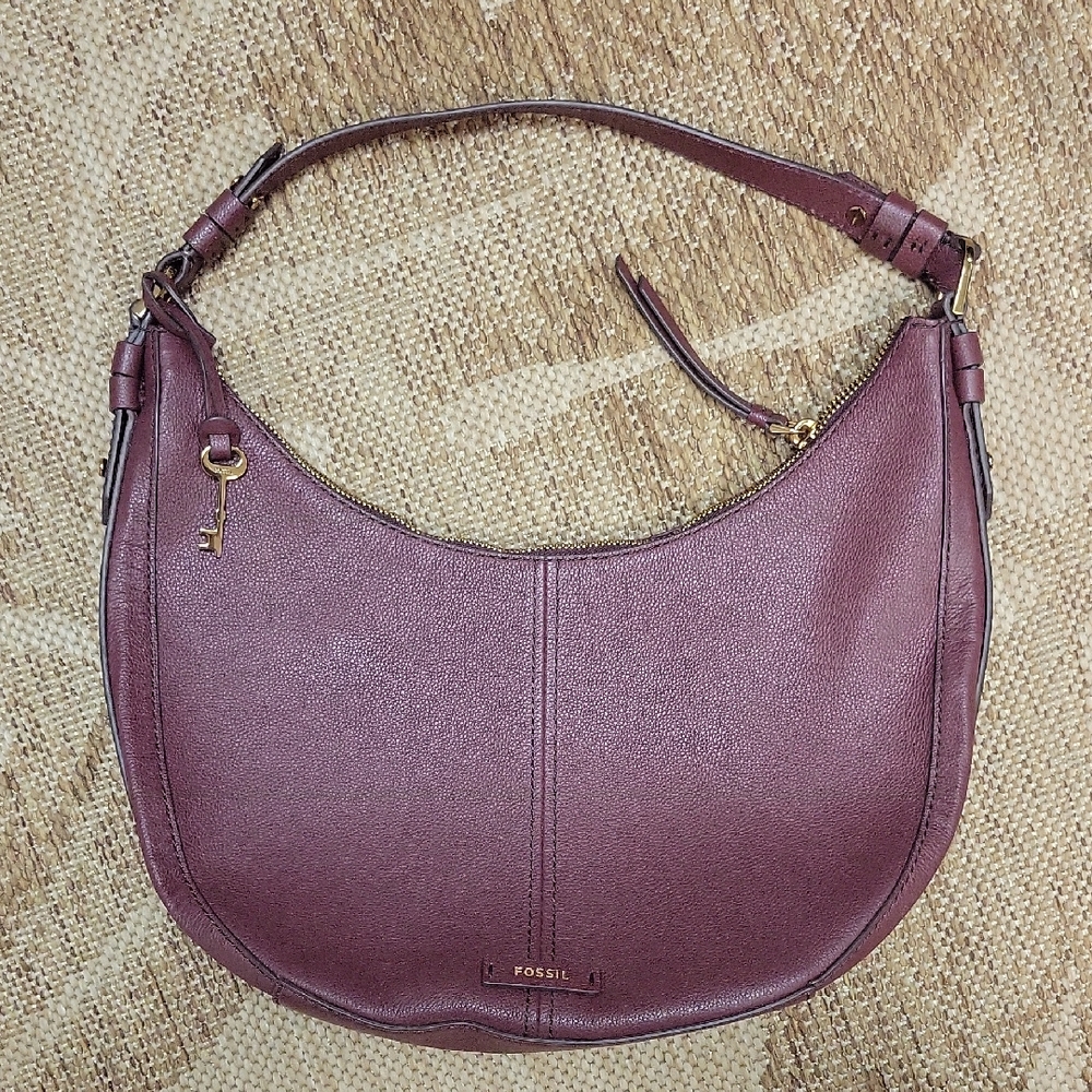 Fossil Women's Shae Hobo Crescent Shoulder Bag